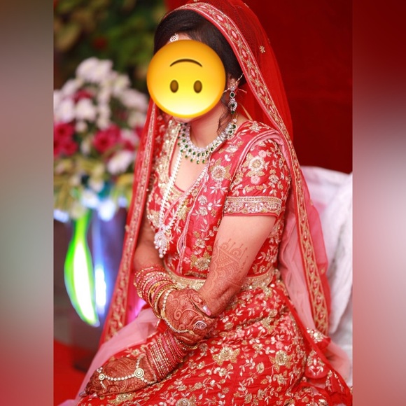 Bridal Lehenga with fully hand work on it - Picture 3 of 3